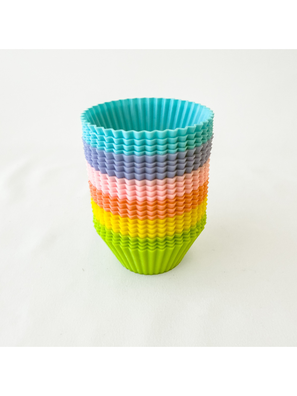 Multicolor Silicone Baking Cups - Set of 24